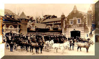 Casa Loma castle exterior with its towers and grounds