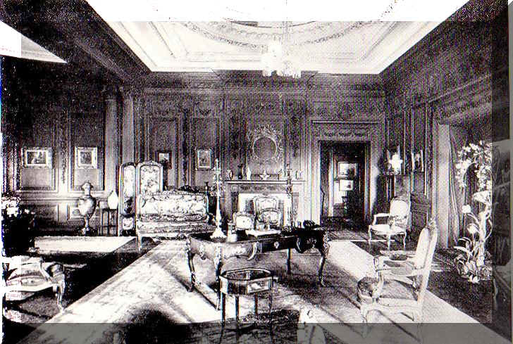The Napoleon Drawing Room with its carved limewood paneling