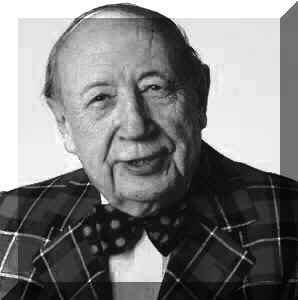 Portrait of broadcaster Gordon Sinclair, author of the 1973 tribute 'The Americans'